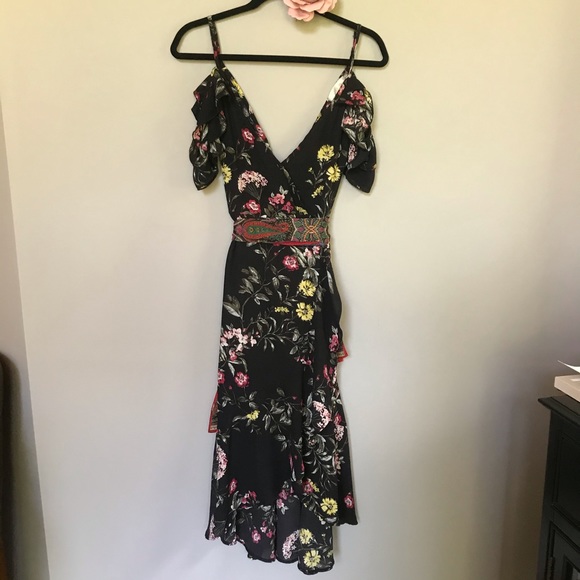 Floral Cold Shoulder Dress - Picture 6 of 6